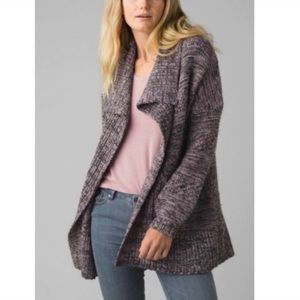 Prana Suki Chunky Knit Two Tone Long Sleeve Sweater